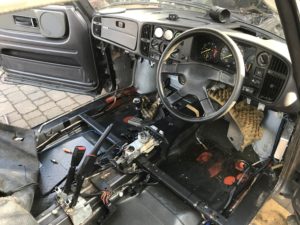 Saab 900 interior removed