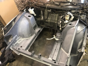Saab 900 engine pay painted